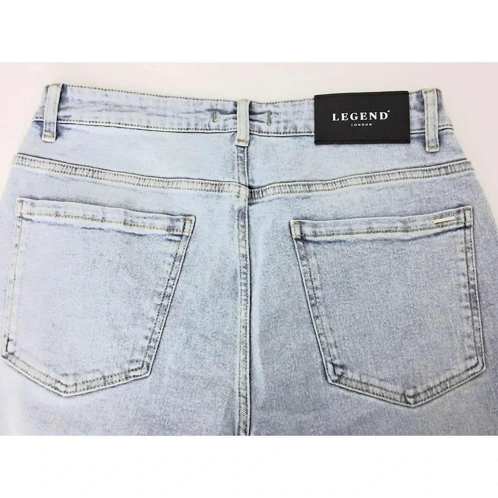 Legend London Jeans Men's Size 32 x 32 Baggy Light Blue Wash Casual Pre-owned